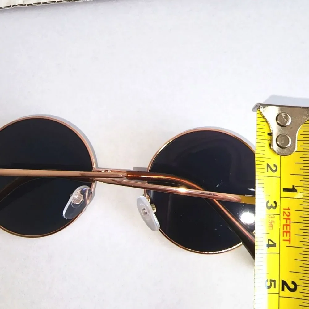 2 for $14 Army Green Round Sunglasses Gold Frame NWOT